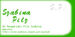 szabina pilz business card